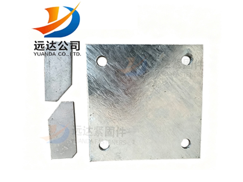 Hot-dip galvanized base plate